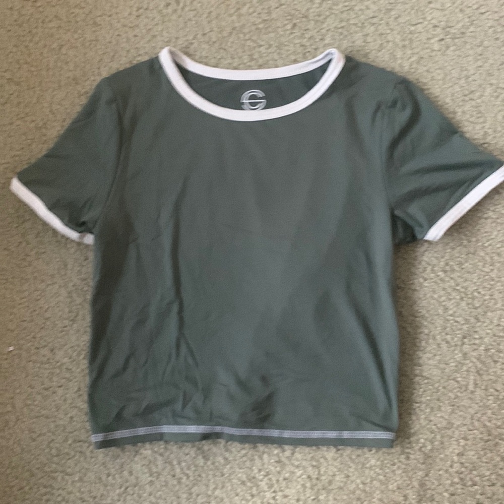 Green Crop Top